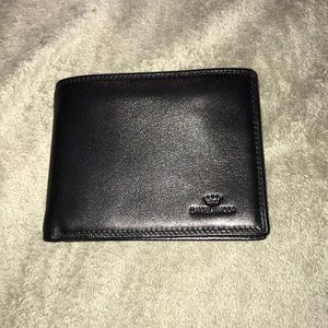 Daniela Moda Genuine Leather Black Wallet